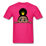 Afro Puff Crown Girl - fuchsia