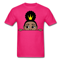 Afro Puff Crown Girl - fuchsia