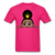 Afro Puff Crown Girl - fuchsia