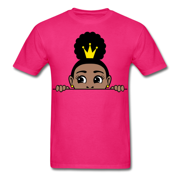 Afro Puff Crown Girl - fuchsia