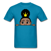 Afro Puff Crown Girl - turquoise
