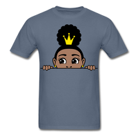 Afro Puff Crown Girl - denim