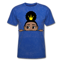 Afro Puff Crown Girl - mineral royal
