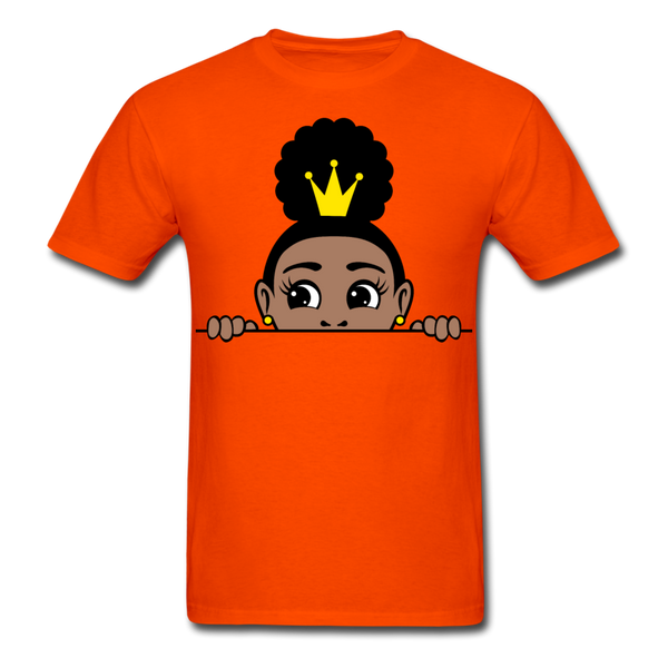 Afro Puff Crown Girl - orange