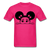 Afro Puff Girl T-Shrt - fuchsia