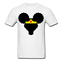 Afro Puffs Girl Wonder Women T-Shirt - white