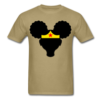Afro Puffs Girl Wonder Women T-Shirt - khaki
