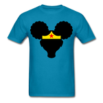 Afro Puffs Girl Wonder Women T-Shirt - turquoise
