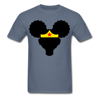 Afro Puffs Girl Wonder Women T-Shirt - denim