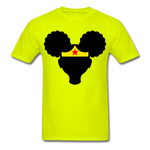 Afro Puffs Girl Wonder Women T-Shirt - safety green
