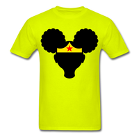 Afro Puffs Girl Wonder Women T-Shirt - safety green