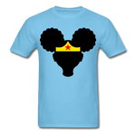 Afro Puffs Girl Wonder Women T-Shirt - aquatic blue