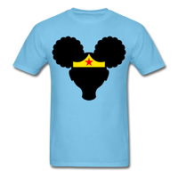 Afro Puffs Girl Wonder Women T-Shirt - aquatic blue