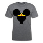 Afro Puffs Girl Wonder Women T-Shirt - mineral charcoal gray