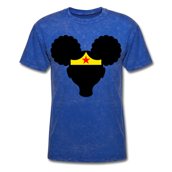 Afro Puffs Girl Wonder Women T-Shirt - mineral royal