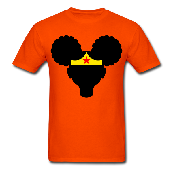 Afro Puffs Girl Wonder Women T-Shirt - orange