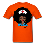 Afro Women Nurse Doctor - orange