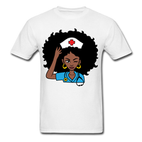 Afro Women Nurse - white