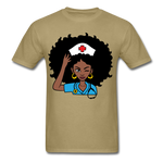 Afro Women Nurse - khaki