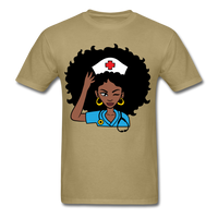 Afro Women Nurse - khaki