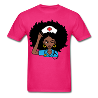Afro Women Nurse - fuchsia