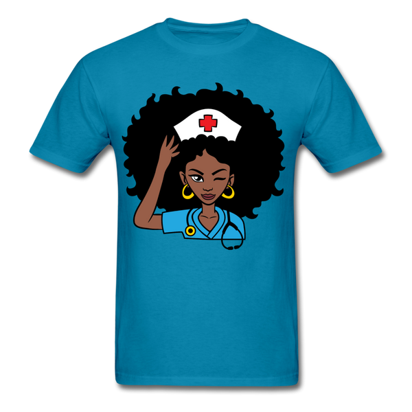 Afro Women Nurse - turquoise