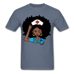 Afro Women Nurse - denim
