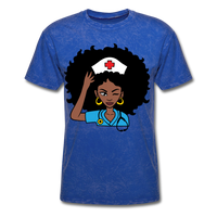 Afro Women Nurse - mineral royal