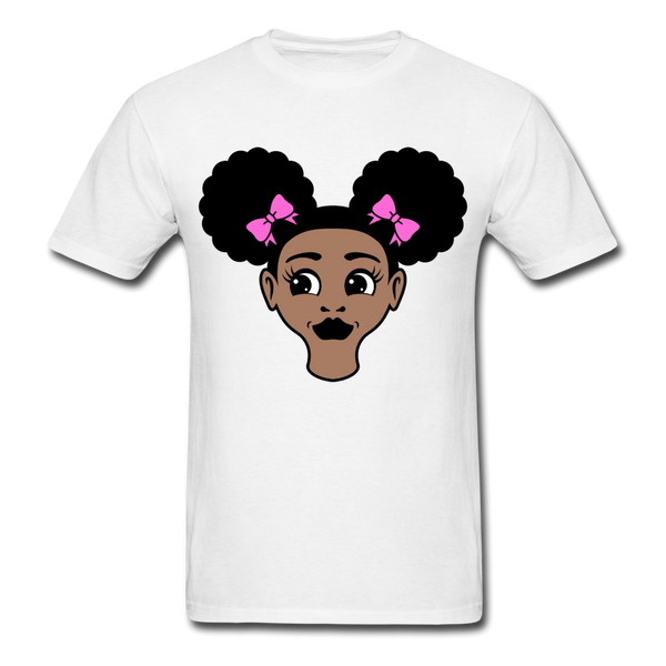 Afro Puffs Girl - white