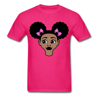 Afro Puffs Girl - fuchsia
