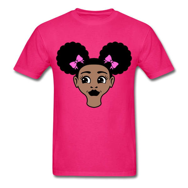 Afro Puffs Girl - fuchsia