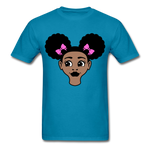 Afro Puffs Girl - turquoise