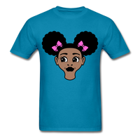 Afro Puffs Girl - turquoise