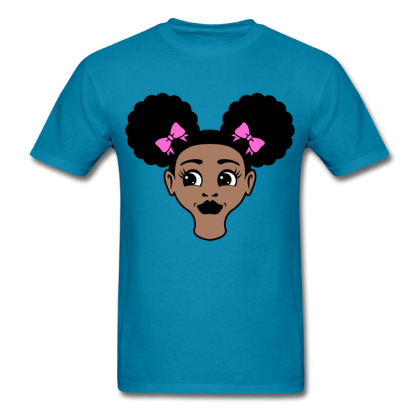 Afro Puffs Girl - turquoise