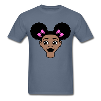 Afro Puffs Girl - denim
