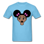 Afro Puffs Girl - aquatic blue