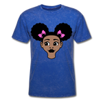 Afro Puffs Girl - mineral royal