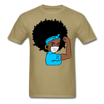 Afro Women Doctor Nurse T-Shirt - khaki