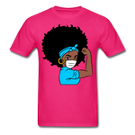 Afro Women Doctor Nurse T-Shirt - fuchsia