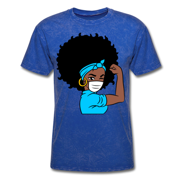 Afro Women Doctor Nurse T-Shirt - mineral royal