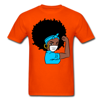 Afro Women Doctor Nurse T-Shirt - orange