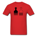 Afro Hair Pick - red