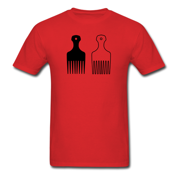 Afro Hair Pick - red