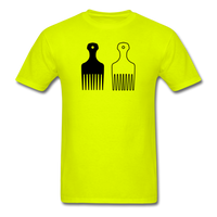 Afro Hair Pick - safety green