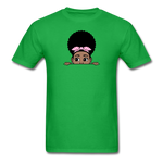 Afro Puff Bandana Girl Peekaboo - bright green