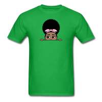 Afro Puff Bandana Girl Peekaboo - bright green
