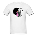 Black Classy And A Bit Sassy T-Shirt - white