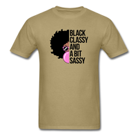 Black Classy And A Bit Sassy T-Shirt - khaki
