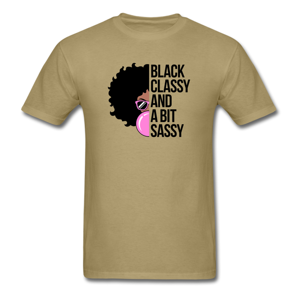 Black Classy And A Bit Sassy T-Shirt - khaki