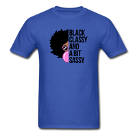 Black Classy And A Bit Sassy T-Shirt - royal blue